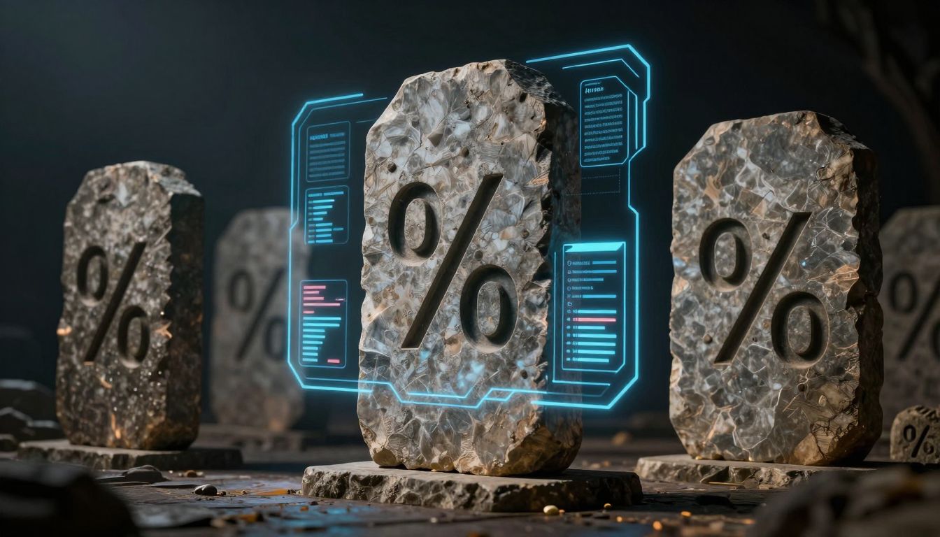 Ancient stone tablets with Unix permission symbols transforming into futuristic holographic AI agent access controls